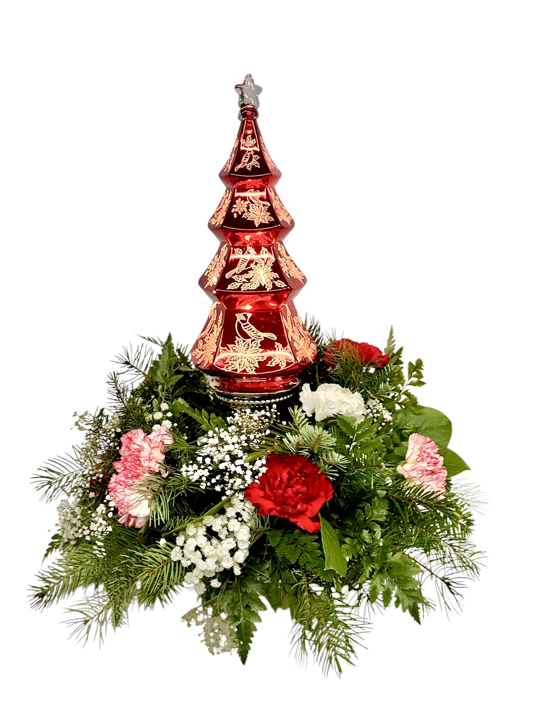 Majestic Holiday Glow Tree Centerpiece