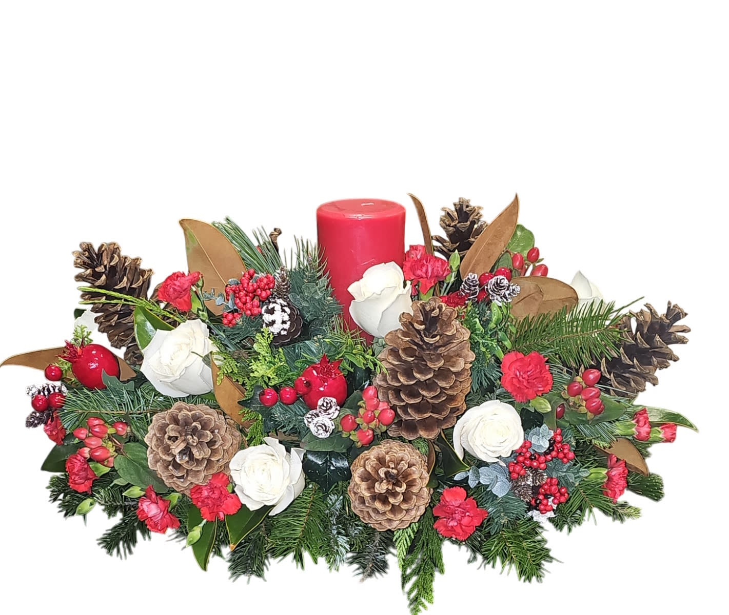 Rocky Mountain Christmas With Pillar Candle