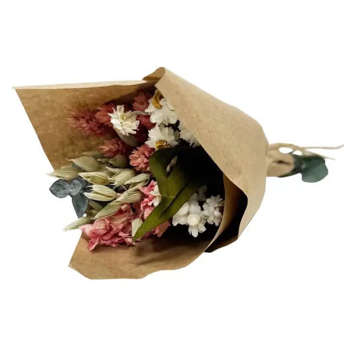 Mini Pink Larkspur & Baby Eucalyptus Bouquet Bundle