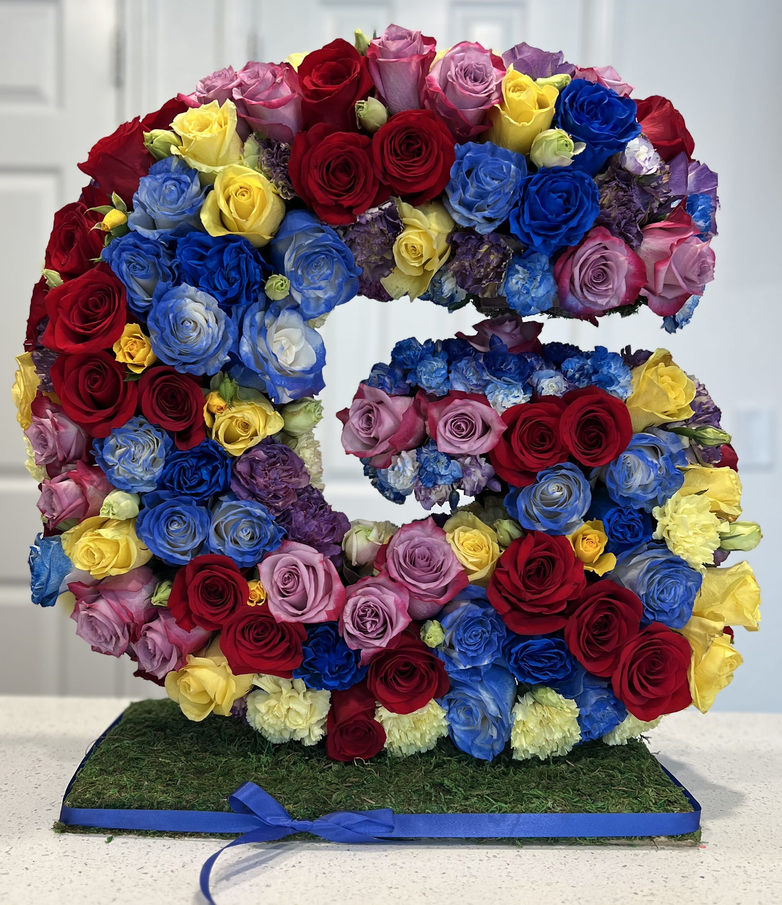 Standing Floral Letter