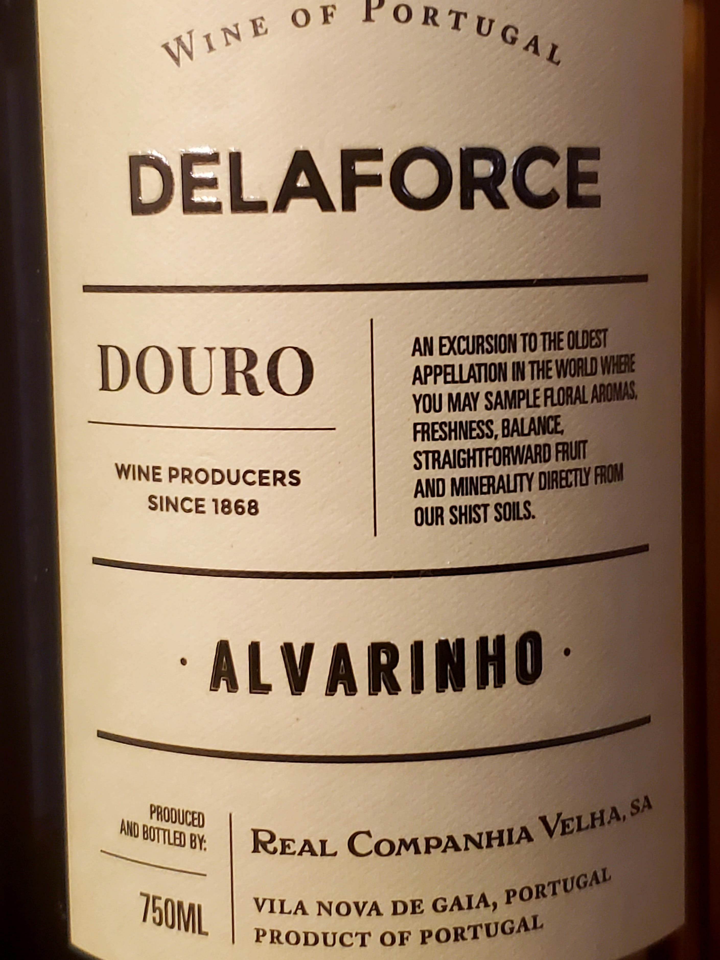 Delaforce, Alvarinho, Douro Valley, Porto, White Wine Flower Bouquet
