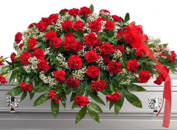 Red Carnation Casket