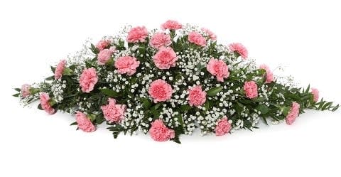 Pink Carnation Casket Flower Bouquet