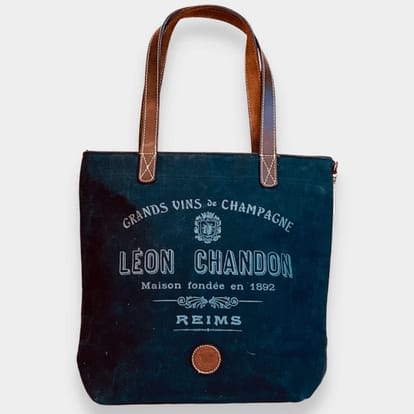 Chandon Black Canvas Tote