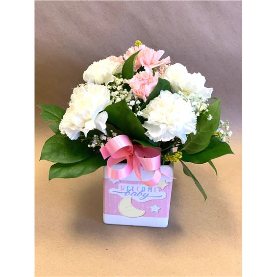 Baby Girl Celebration Flower Bouquet