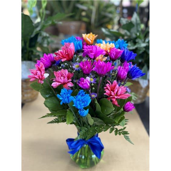 Crazy Daisy Vase Flower Bouquet