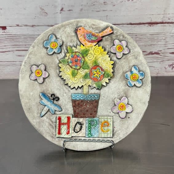 Hope Memorial Stone Flower Bouquet
