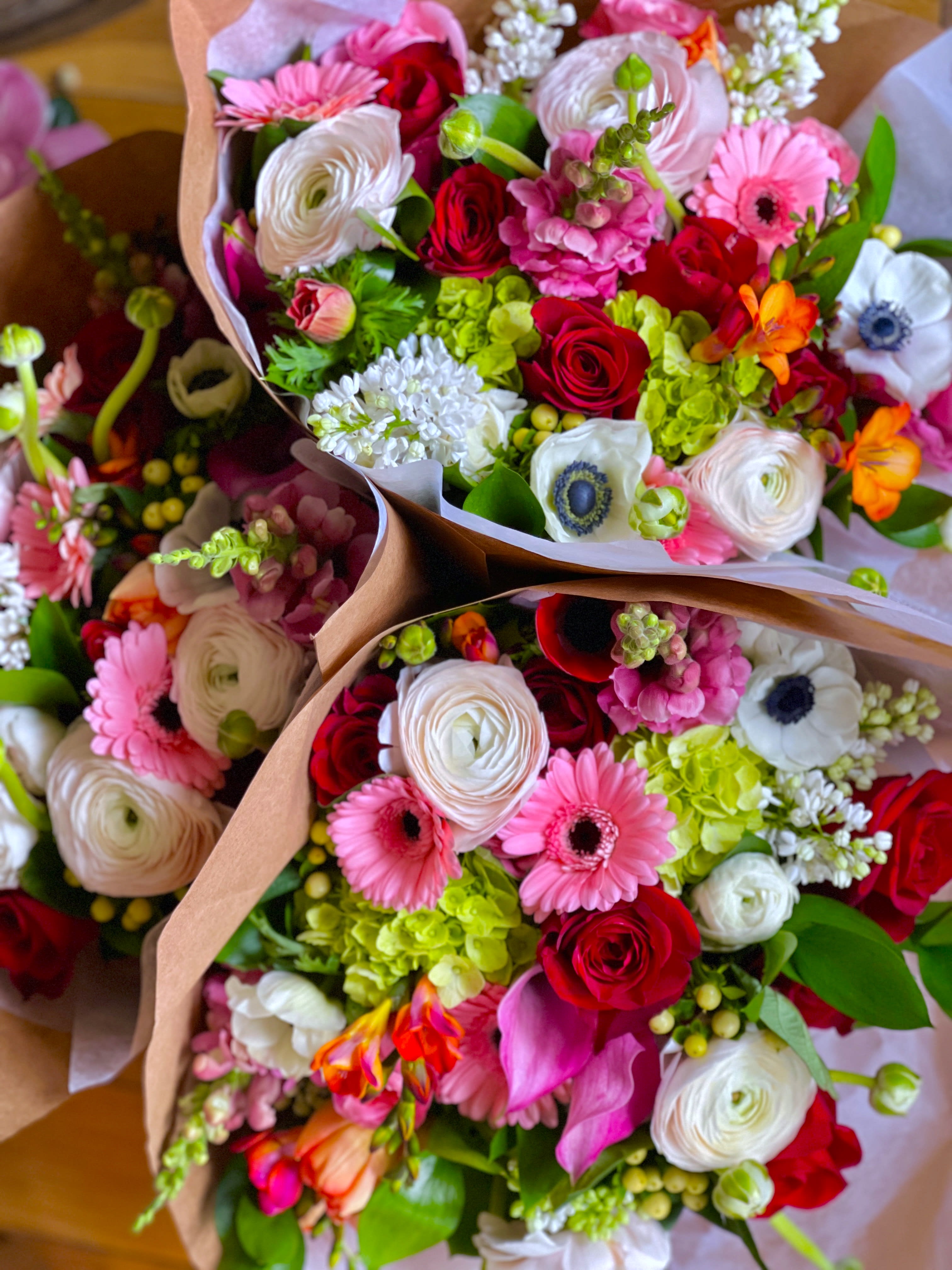 My Valentine Wrapped Bouquet Flower Bouquet