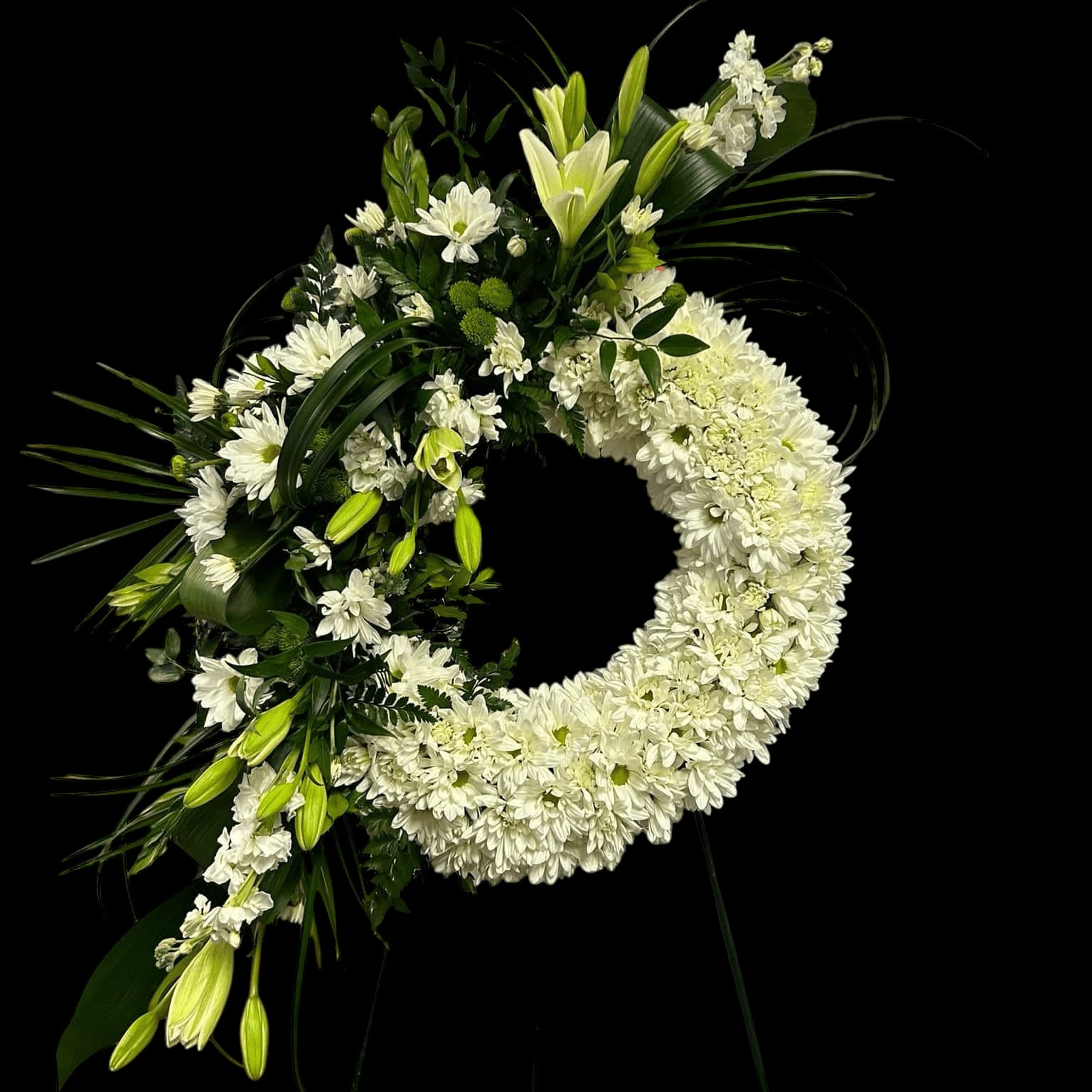 All White Wreath