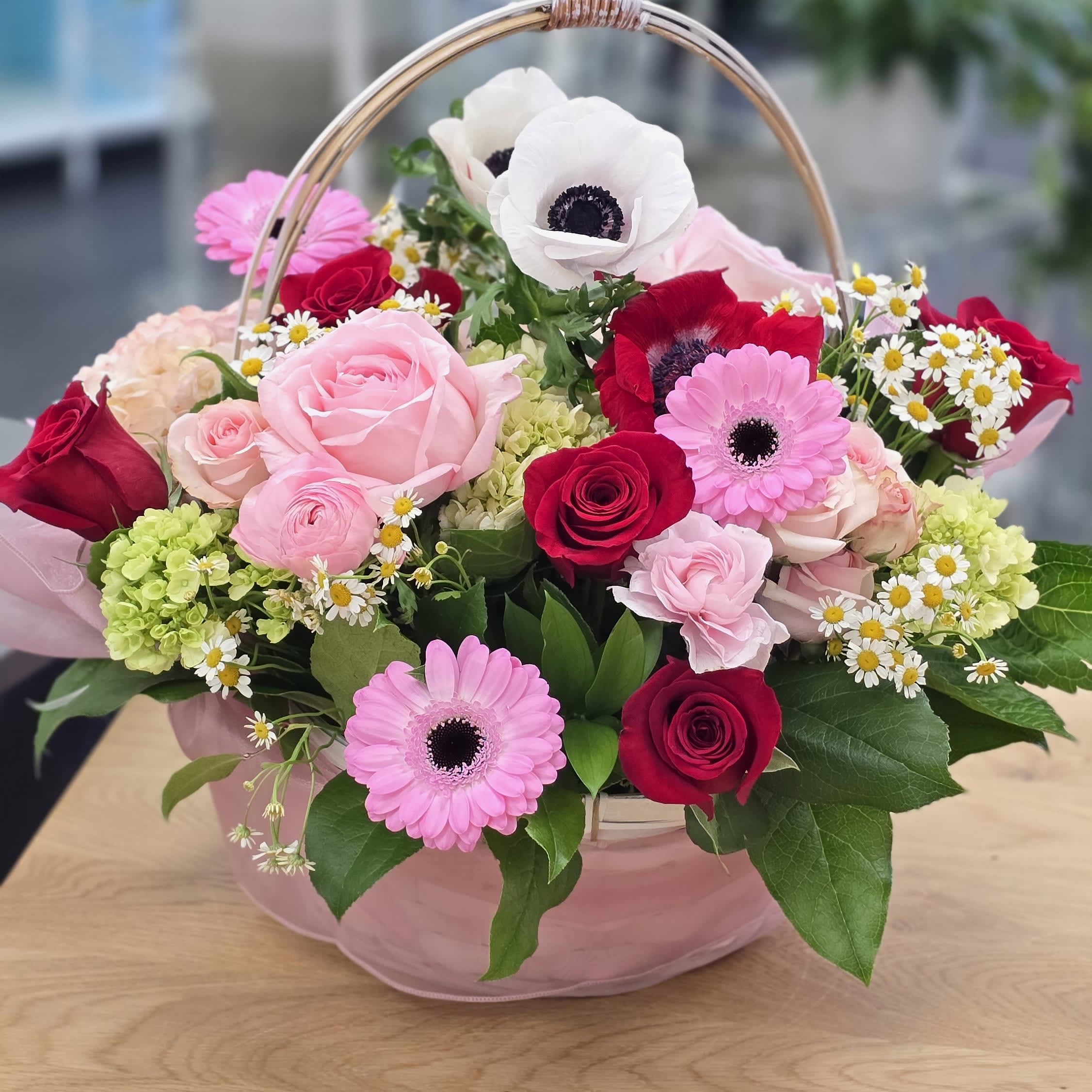 basket arrangement ( any color change)