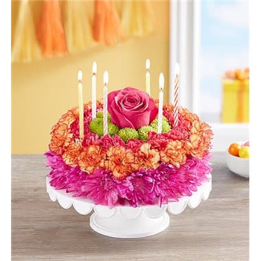 Birthday Wishes Flower Cake® Vibrant
