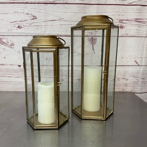 Golden Glass Lanterns