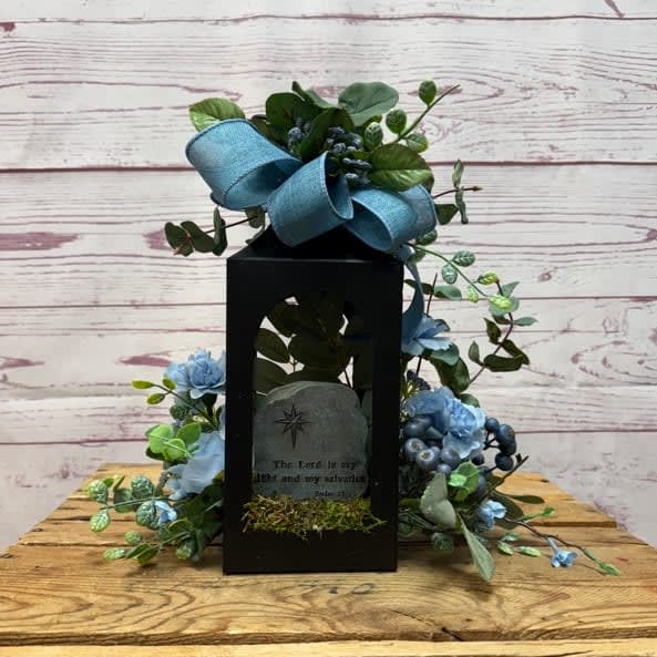 The Lord Is My Light Silk (Artificial) Lantern Flower Bouquet