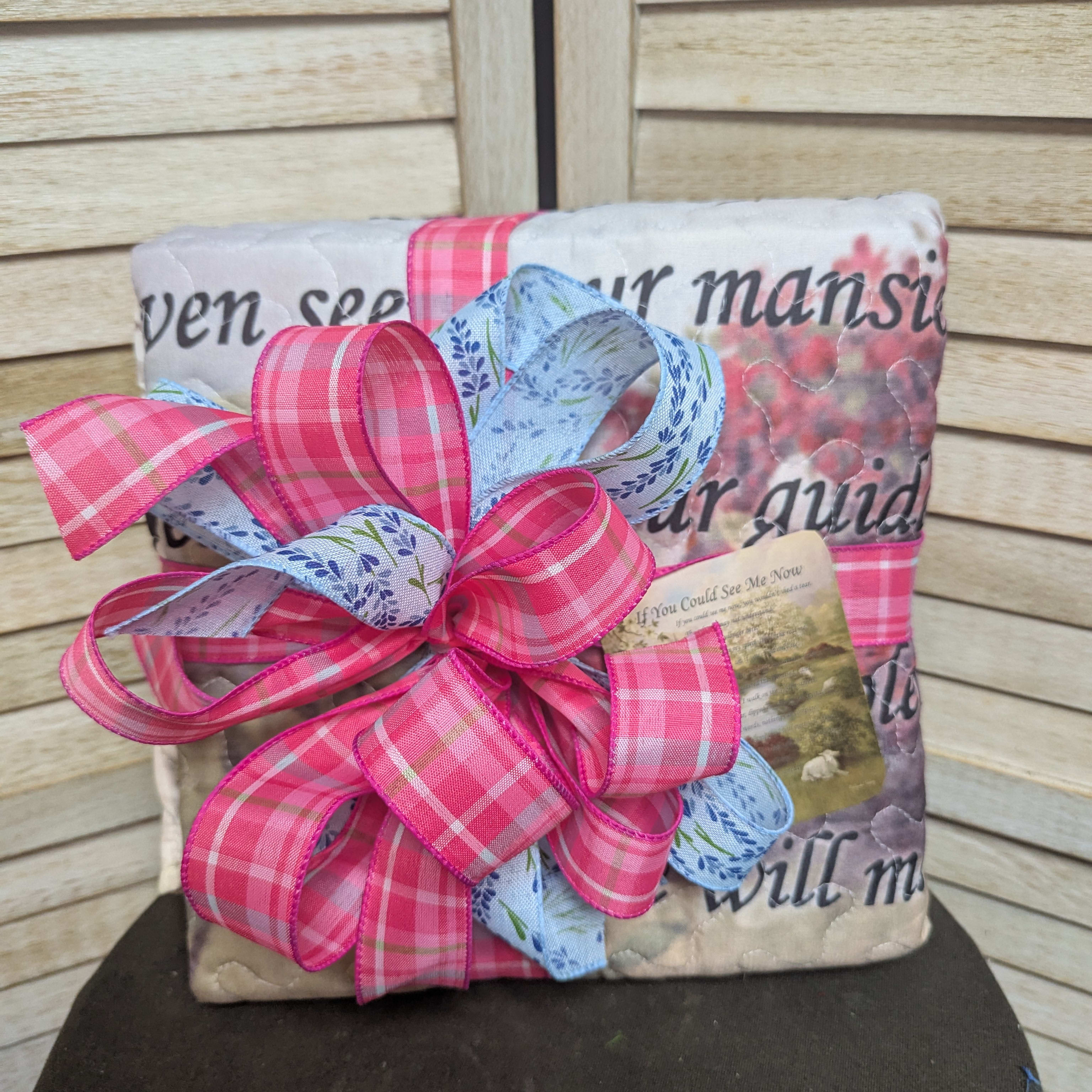 If You Could See Me Now Quilted Throw Flower Bouquet