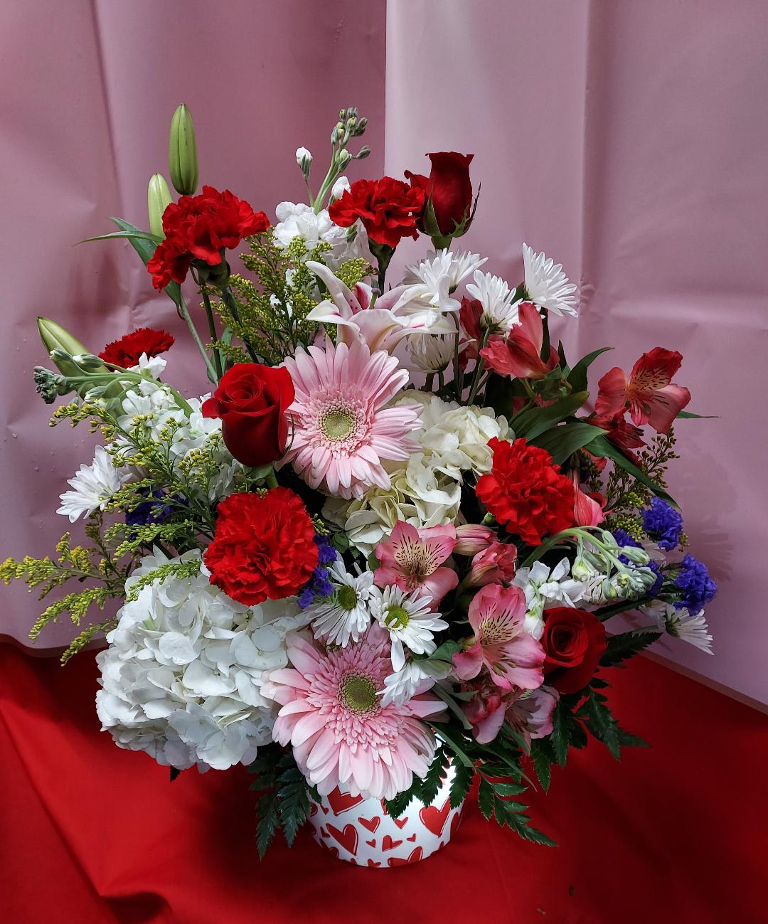 BUCKET OF LOVE FOR YOU Flower Bouquet