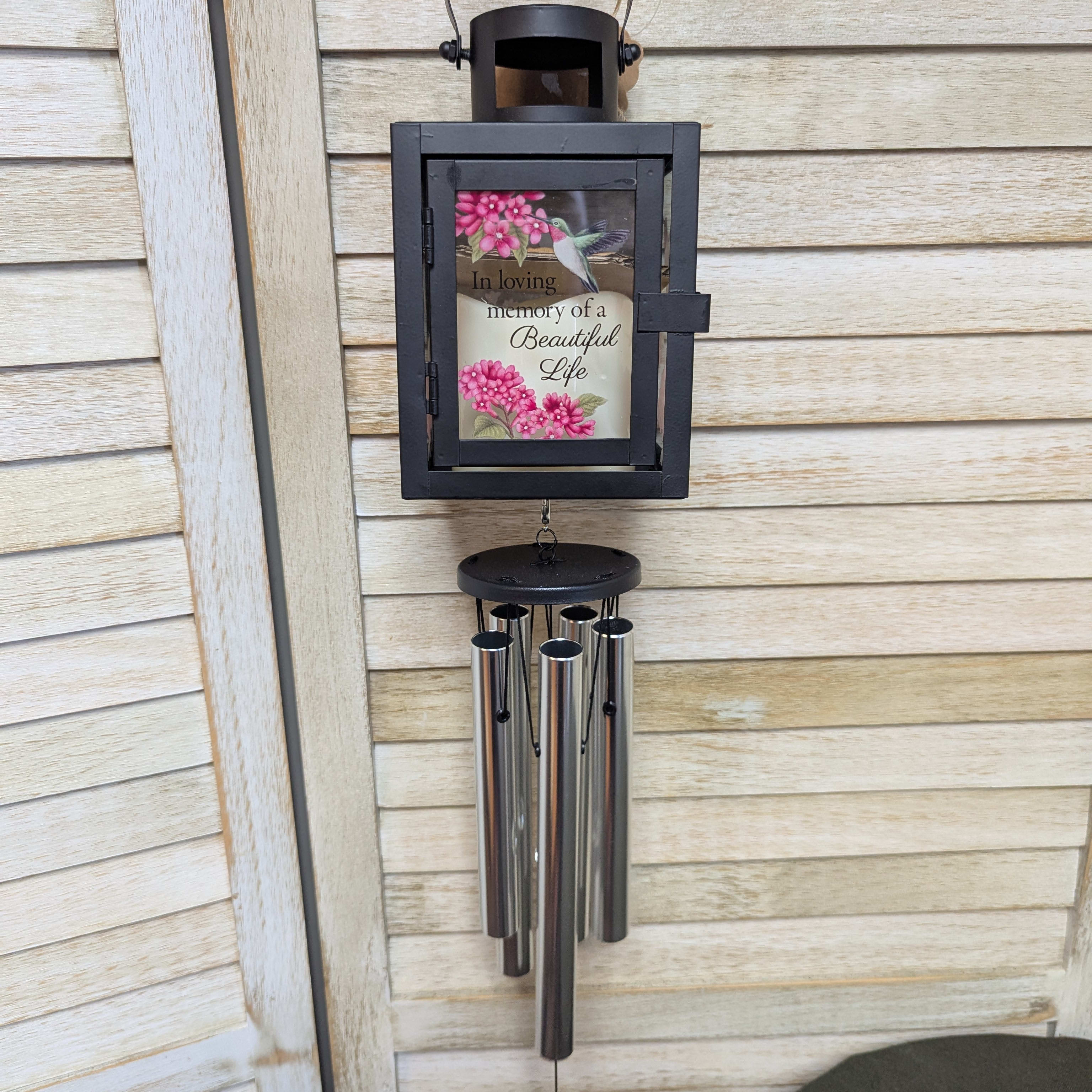 Hummingbird Lantern Chime Flower Bouquet