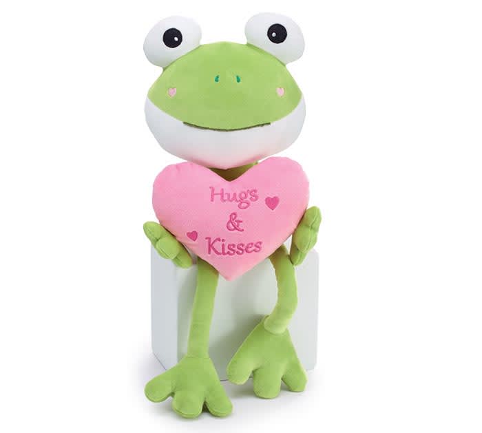 Hugs & Kisses Long Leg Frog Plushie