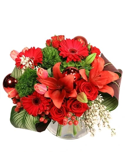ROBUST RUBY FLOWER ARRANGEMENT