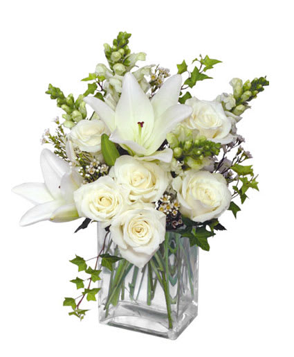 WONDERFUL WHITE BOUQUET OF FLOWERS