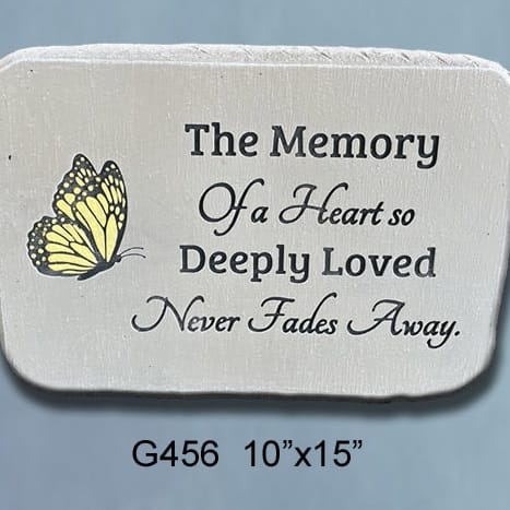 Deeply Loved Butterfly Memorial Stone