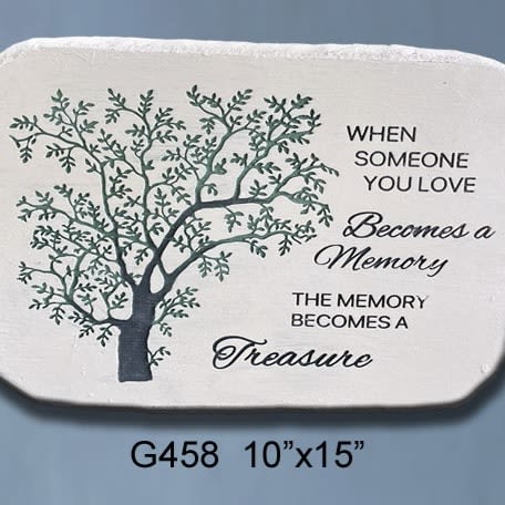 Memory Becomes a Treasure Memorial Stone