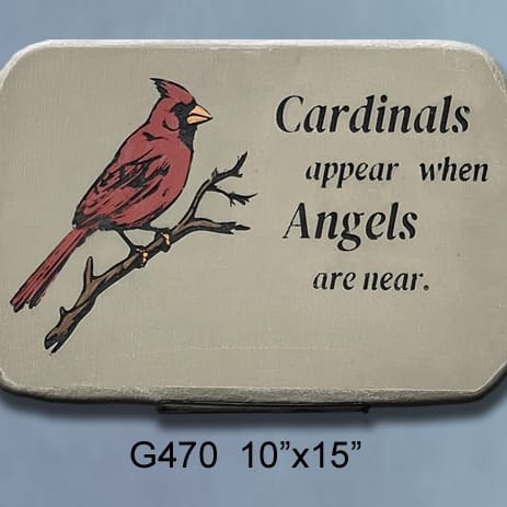 Cardinals Appear Memorial Stone