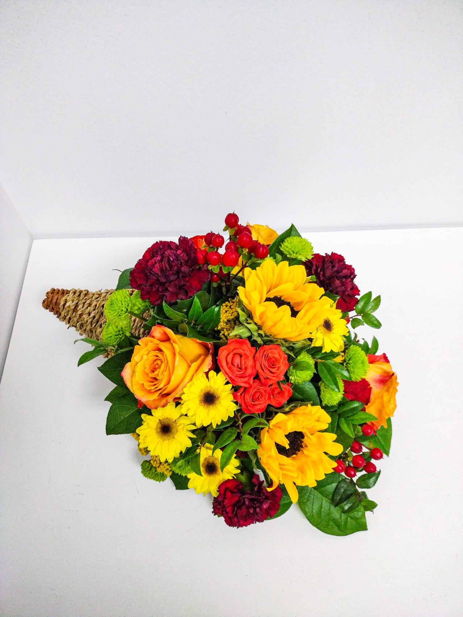 Fresh Flower Cornucopia