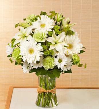 Serene Green Flower Bouquet