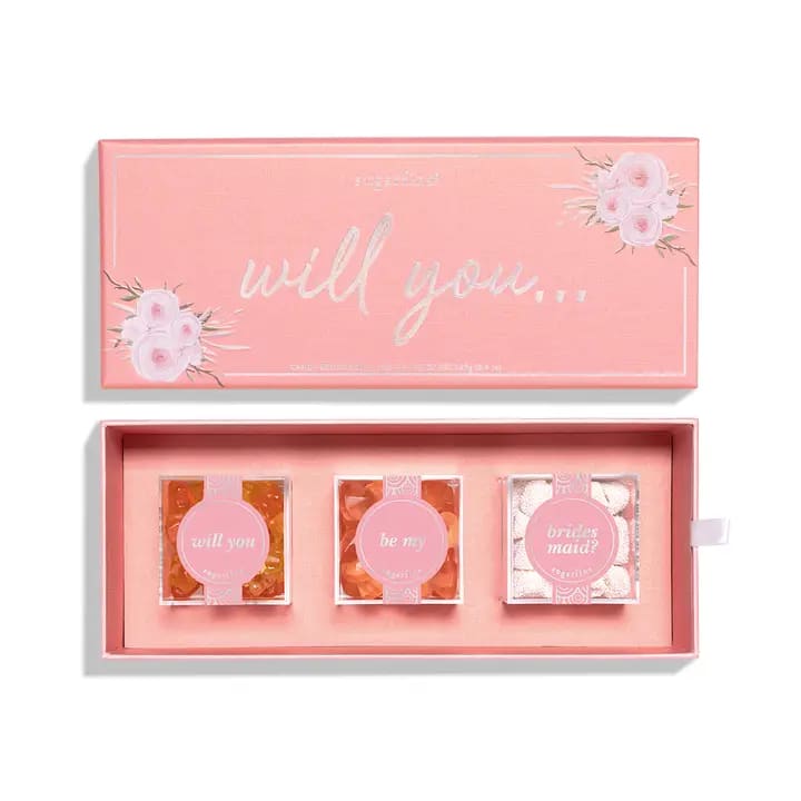 Will You Be My Bridesmaid Bento Box Flower Bouquet