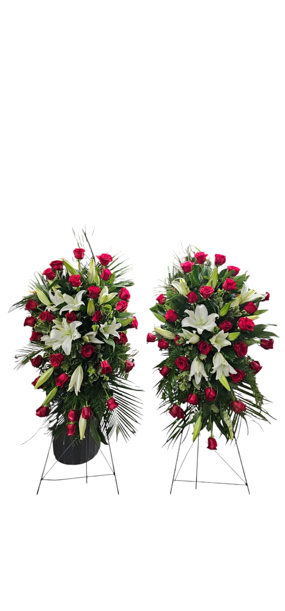 Set of Red and White Easels