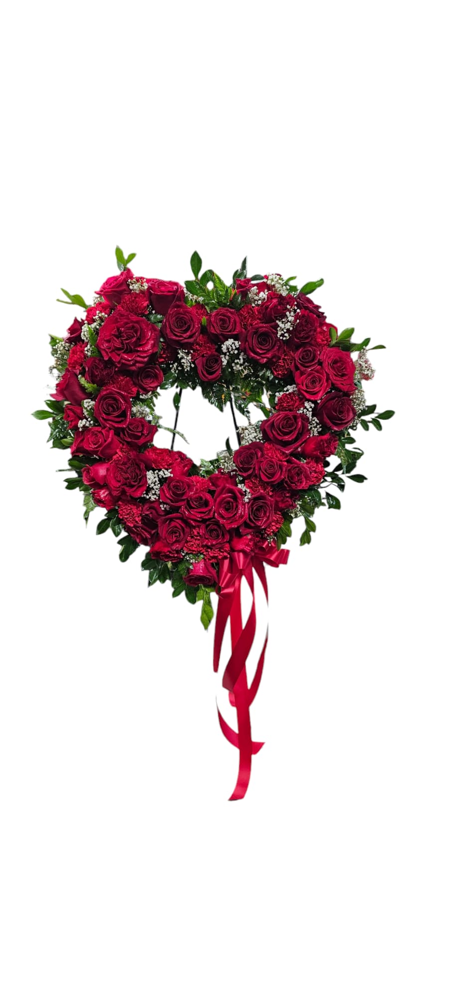 Open Heart of Red Roses