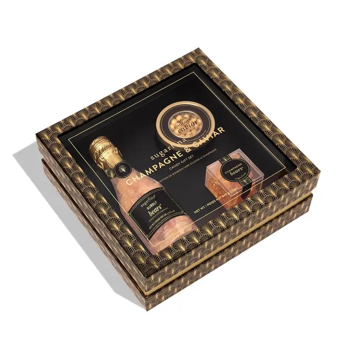 Champagne and Caviar Gift Set Flower Bouquet