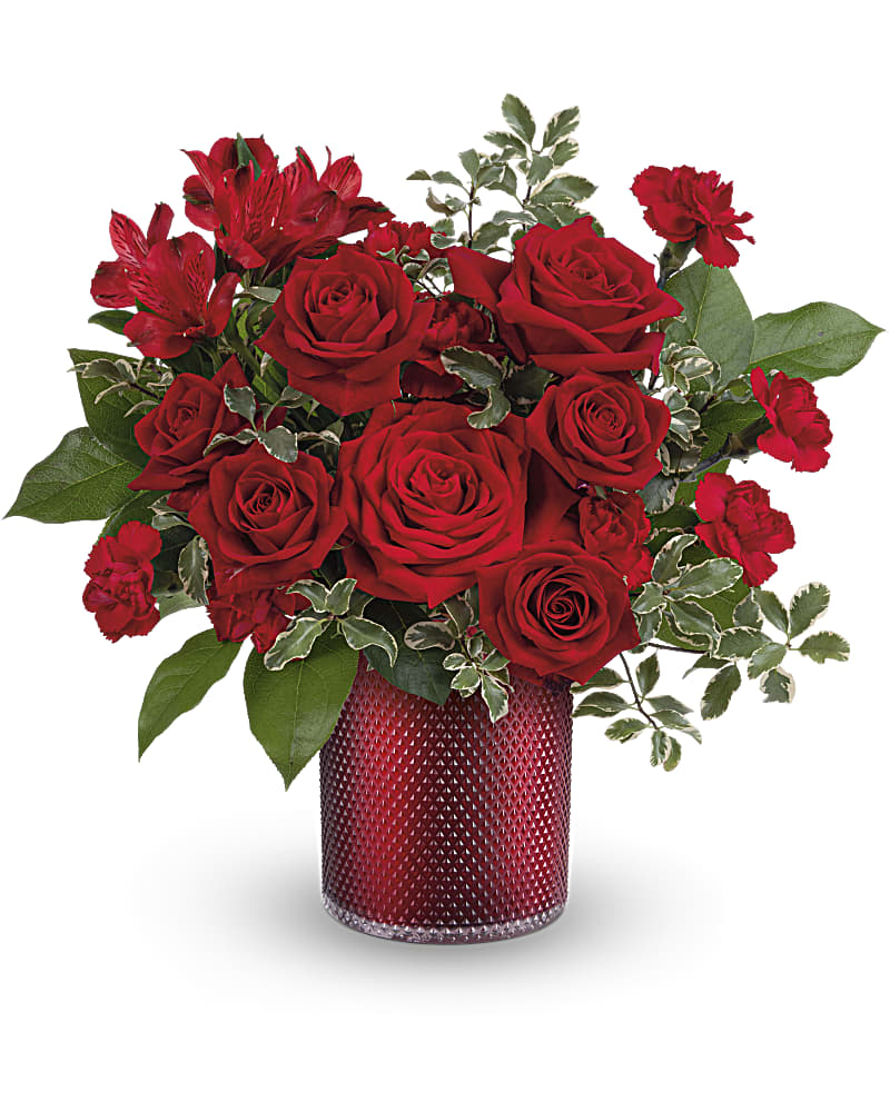 Teleflora's Radiant Crimson Bouquet Flower Bouquet