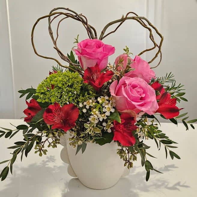 Love Birds Flower Bouquet