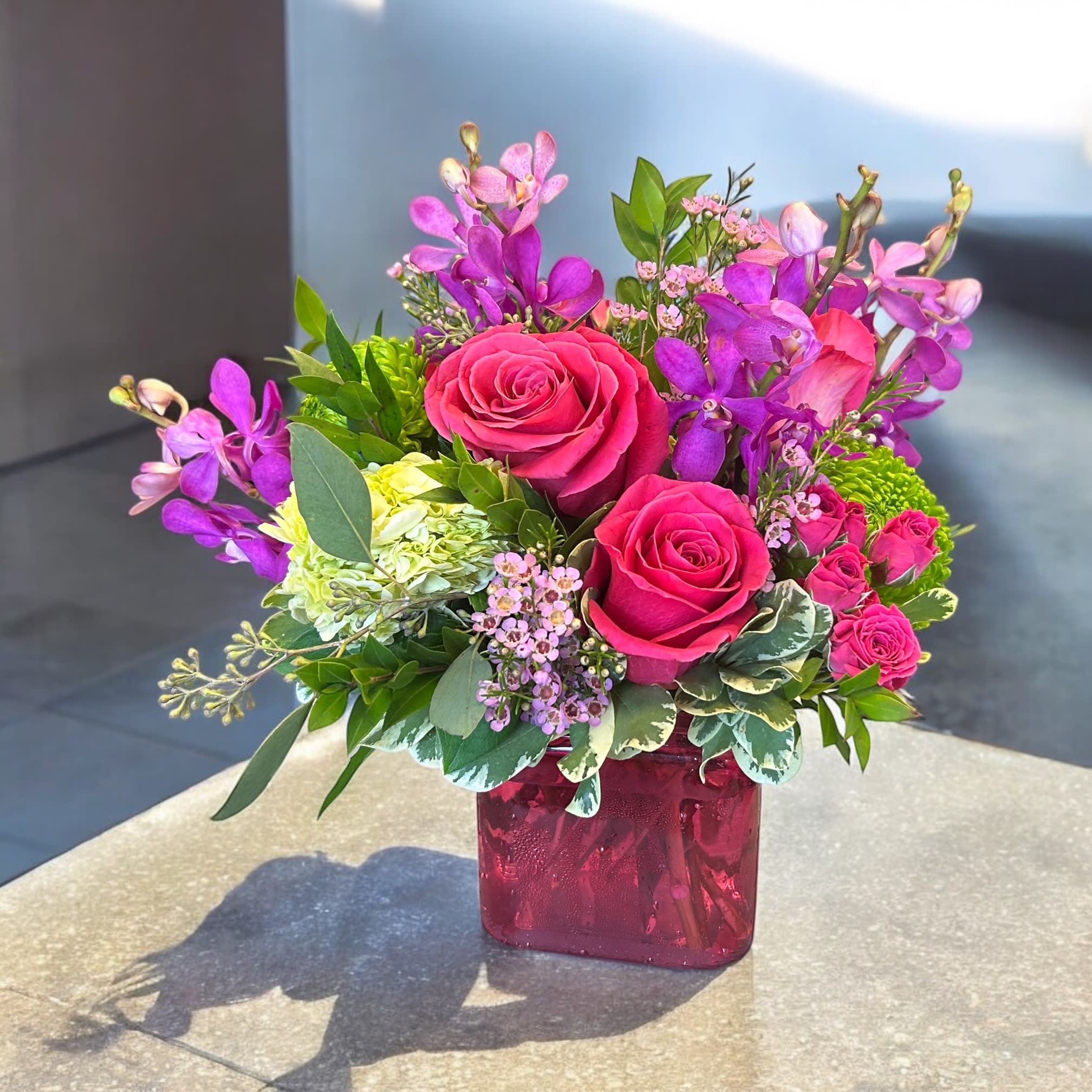 Flamingo Flair Flower Bouquet