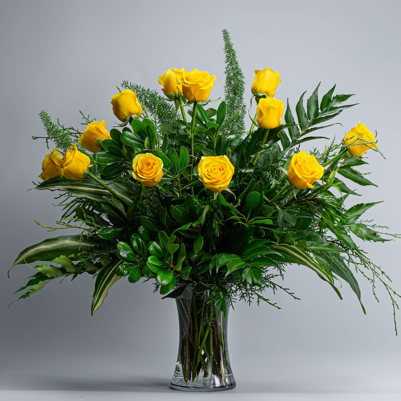 Brighton Roses - One Dozen Yellow Roses
