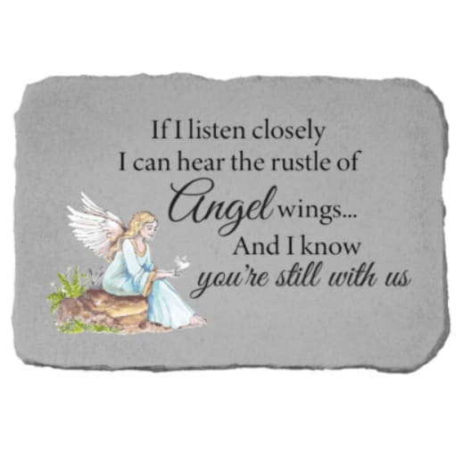 "If I Listen Closely" Garden Stone