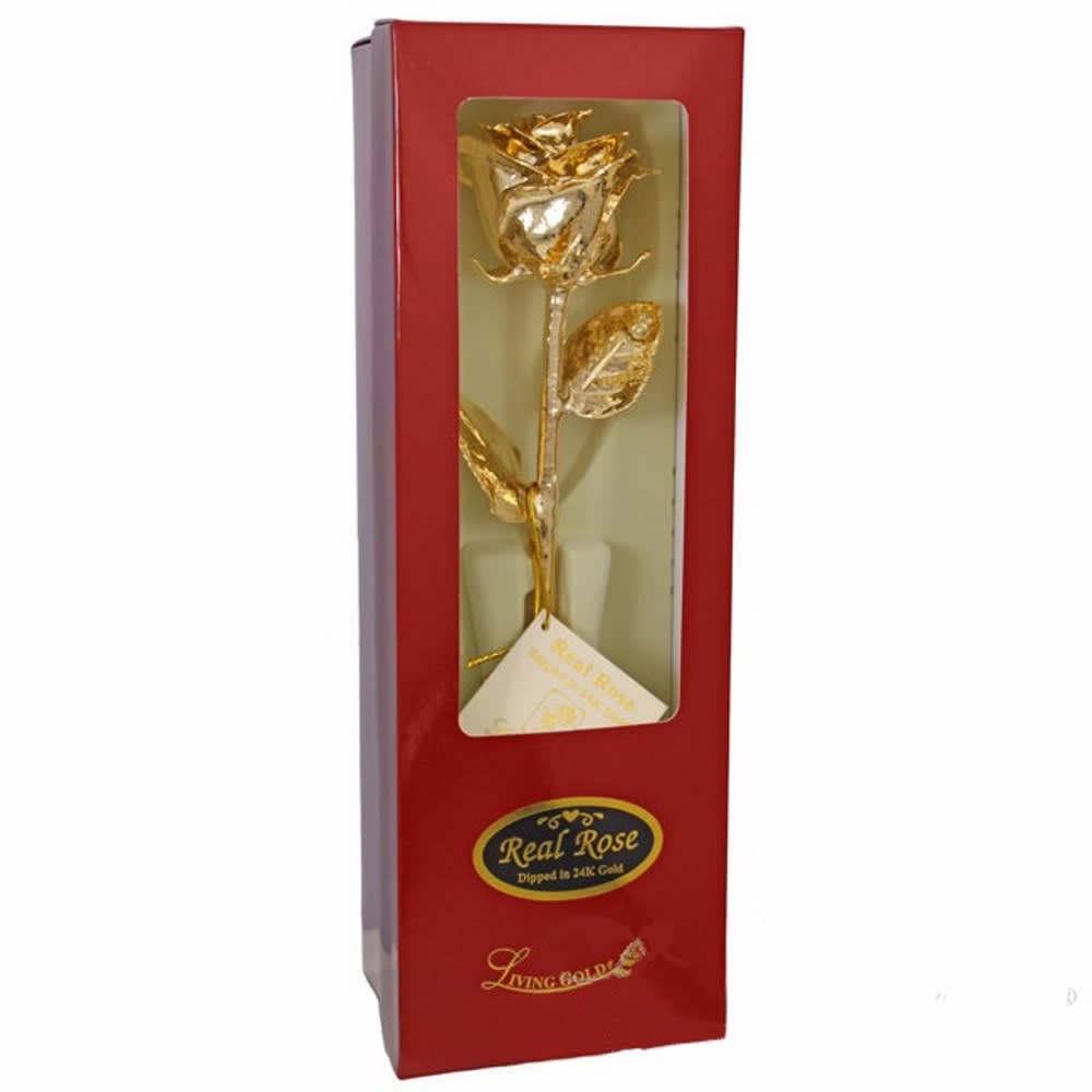 24K Gold Dipped Rose Flower Bouquet
