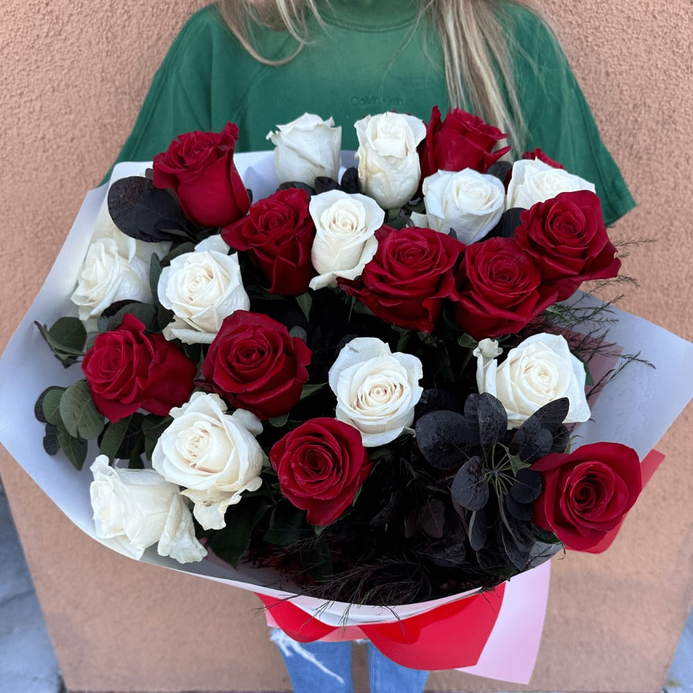 2 Dozen Roses Wrapped Bouquet
