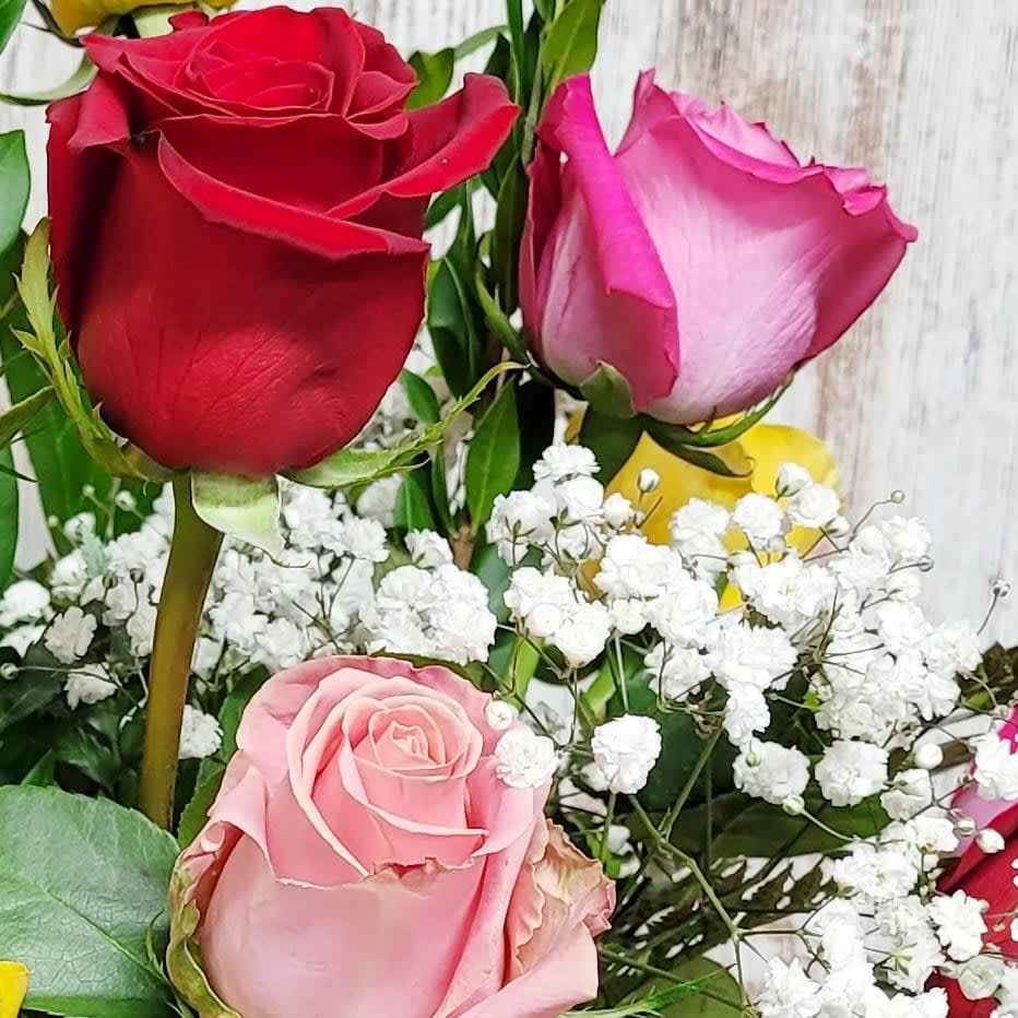 Dozen Rose Special with Tubes Flower Bouquet