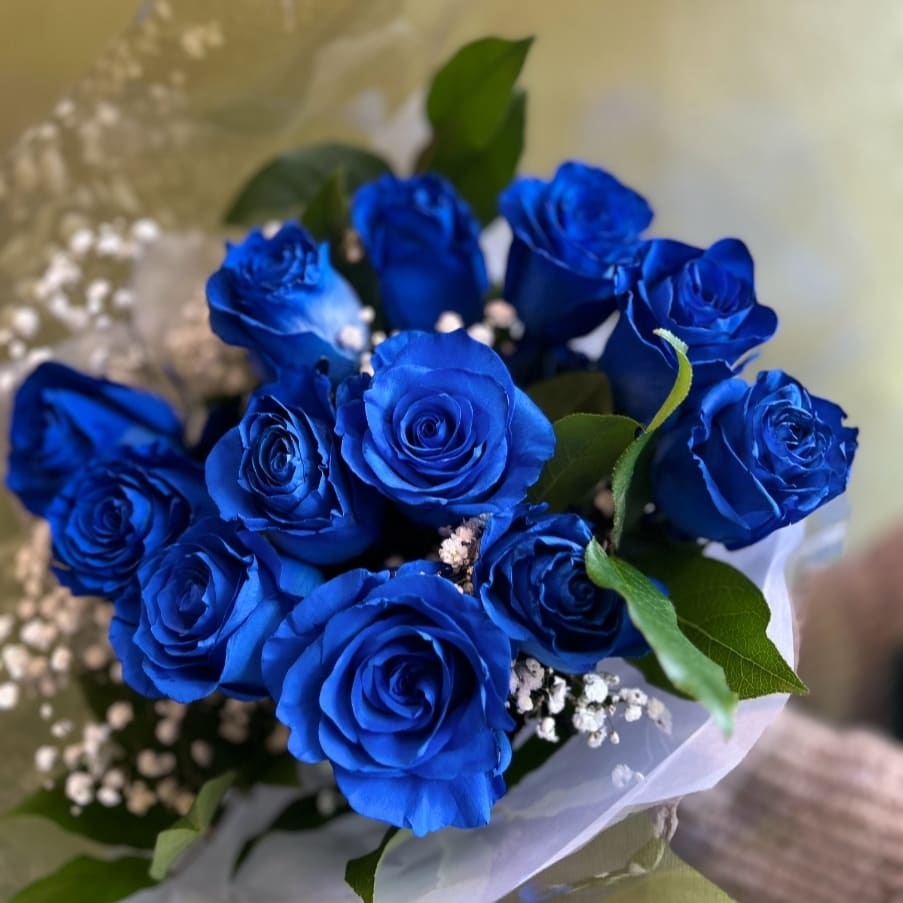 Blue Rose Bouquet Flower Bouquet