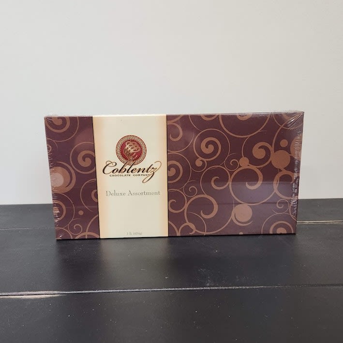 Coblentz Deluxe 1lb Large Box of Chocolates Flower Bouquet