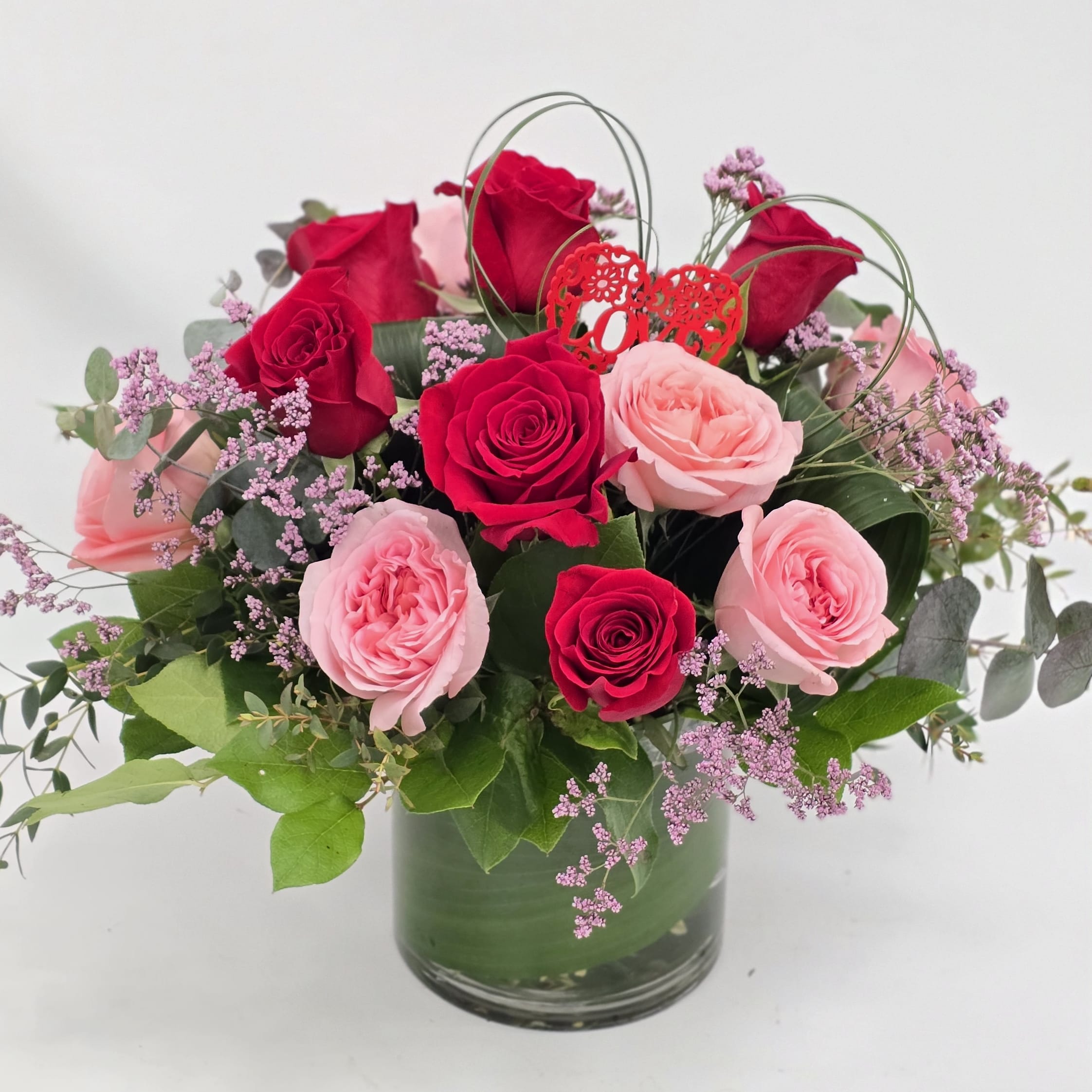 pink and red rose