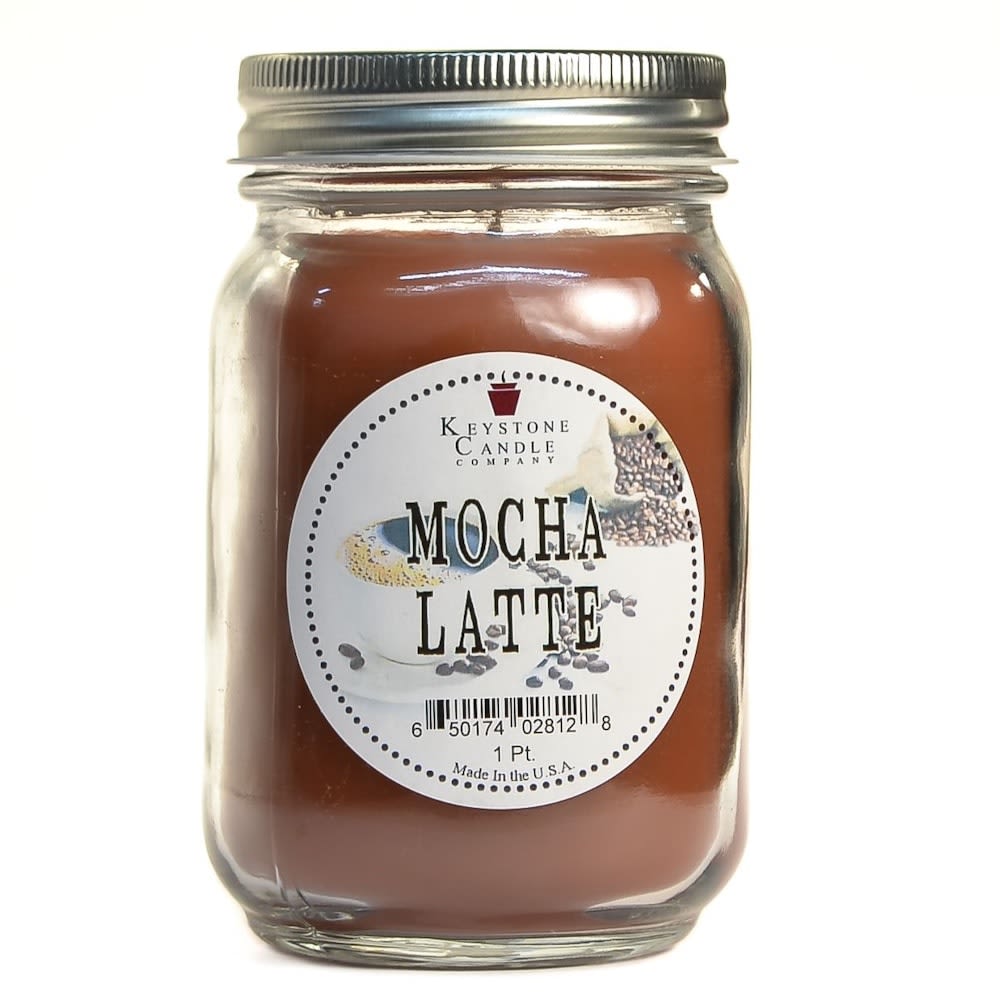 Mocha Latte Mason Jar Candle