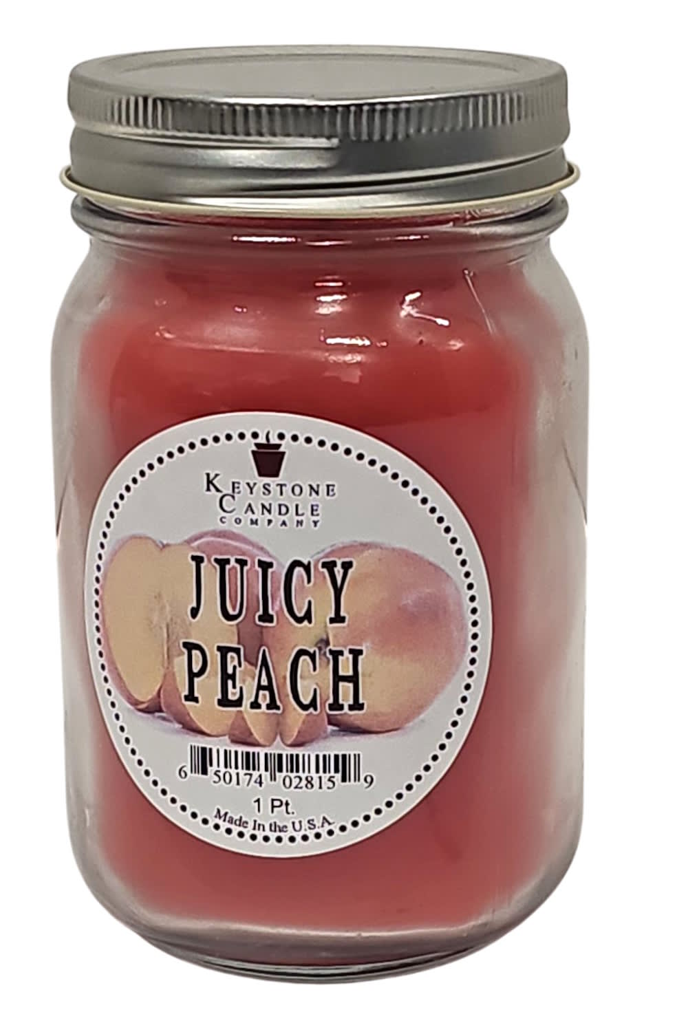Juicy Peach Mason Jar Candle