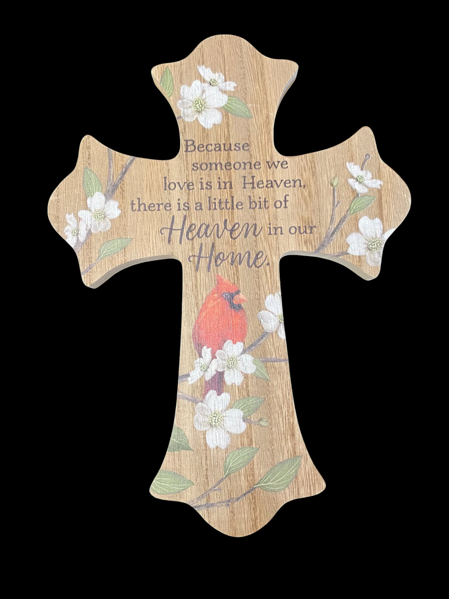 WOOD CROSS - H Flower Bouquet
