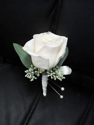 White Boutonniere 1
