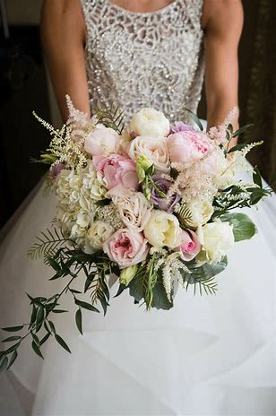 Pink & White Wedding Bouquet