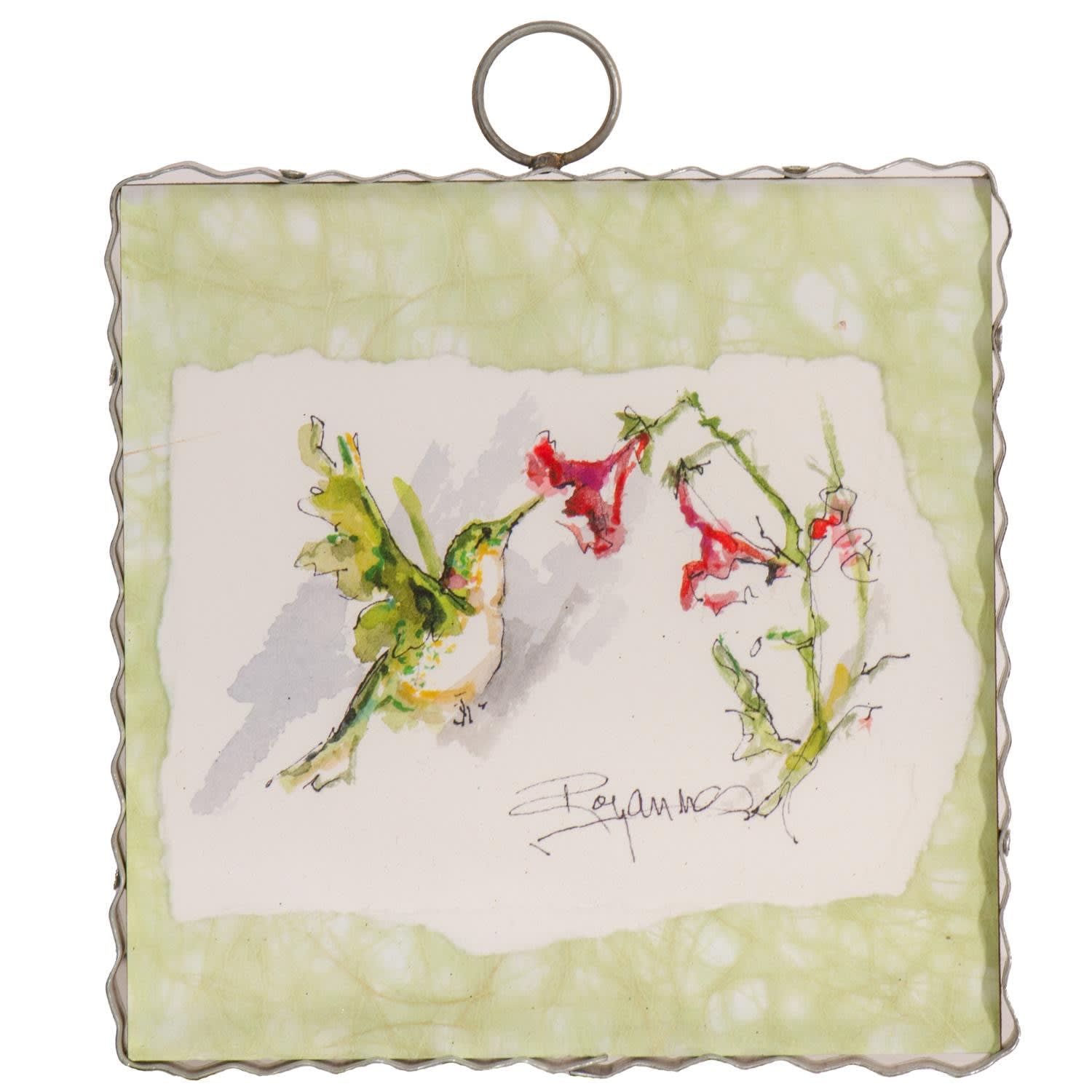 Mini Hummingbird Watercolor Print