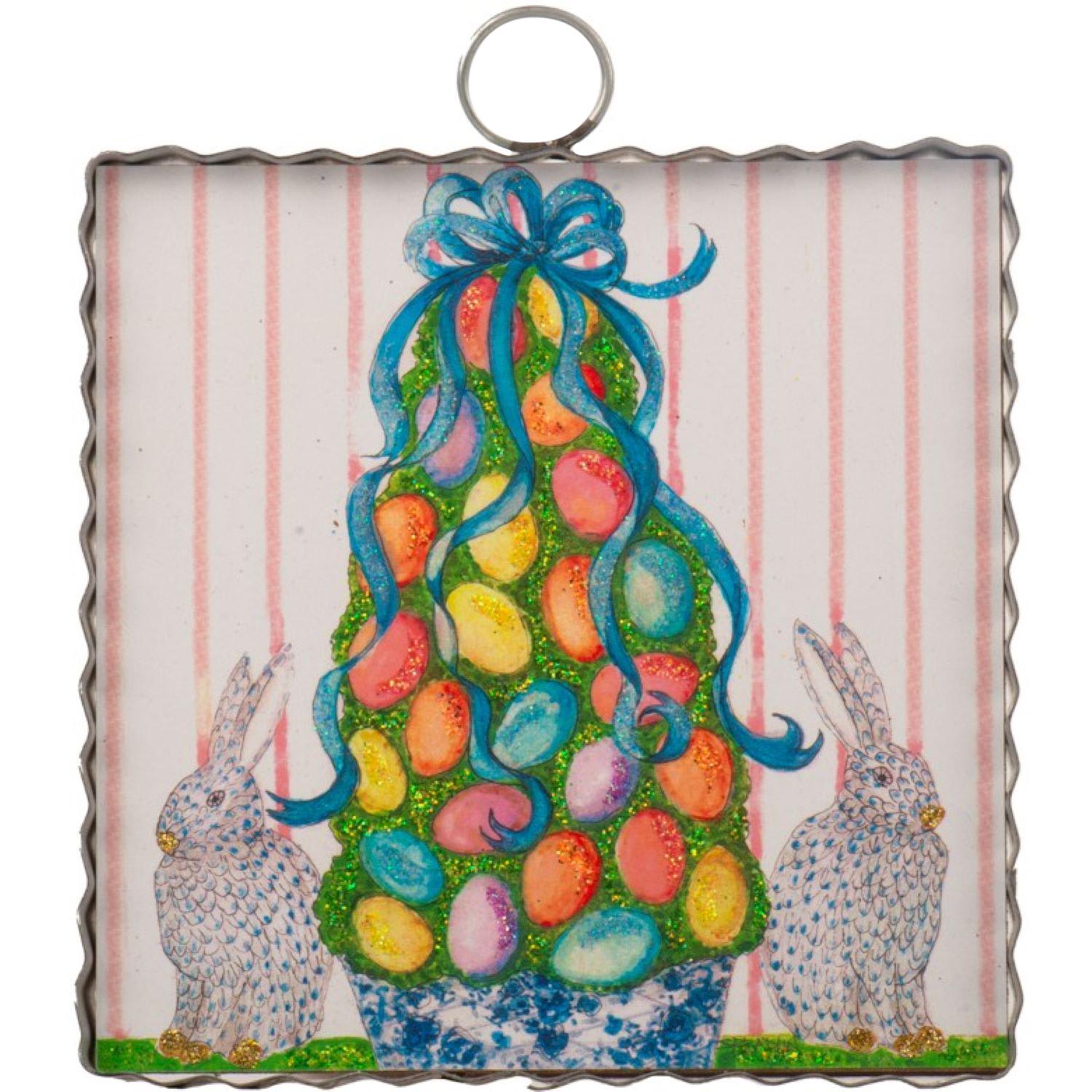 Mini Egg Topiary Print